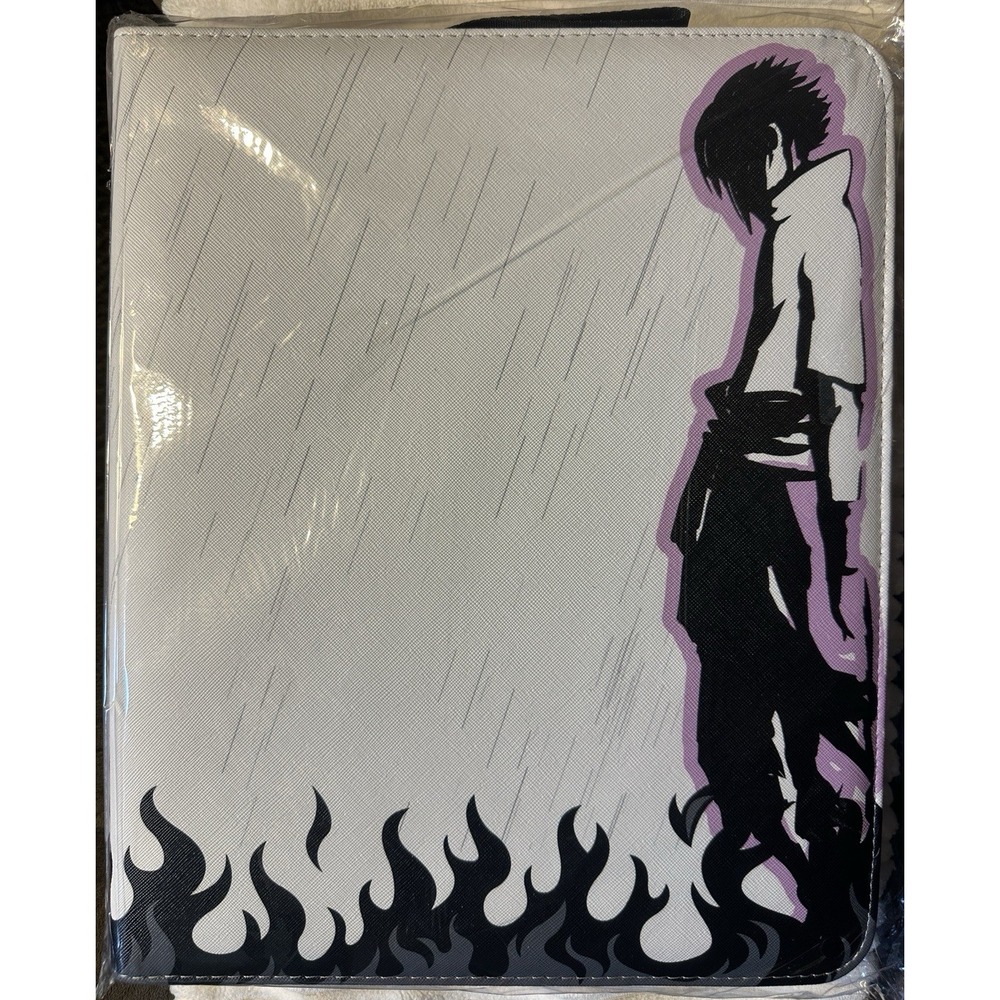 Naruto Sasuke Trading Card Binder | Color: Black/White 10" X 13" NEW